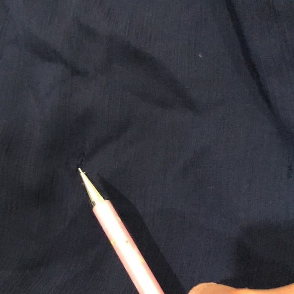 GUC Badgley Mischka Petunia Dress Size 4 Navy Blue Twist Cut Out Open Back - Picture 12 of 12